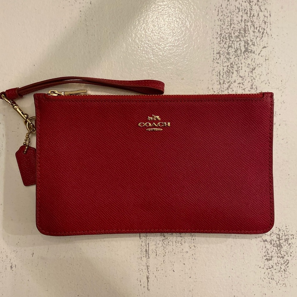 Coach Red Wristlet